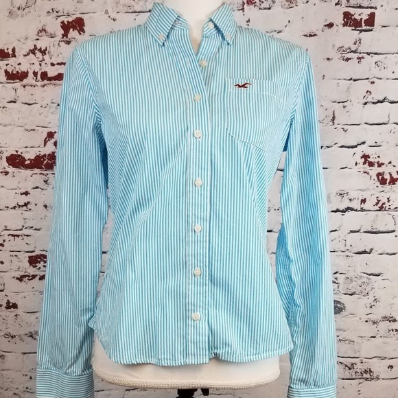 Hollister Tops - HOLLISTER Striped Button Down Shirt - Women's M